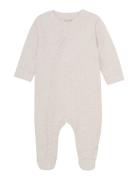 Romper Ls Mélange Langærmet Body White Fixoni