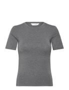 Mschbetrina O Ss Tee Tops T-shirts & Tops Short-sleeved Grey MSCH Cope...