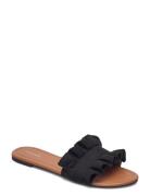 Psnola Sandal Flade Sandaler Black Pieces