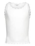 Rkbalta Sl Short Lace Top Tops T-shirts Sleeveless White Rosemunde Kid...