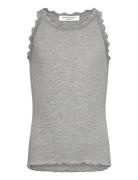 Rkbalta Sl Regular Lace Top Tops T-shirts Sleeveless Grey Rosemunde Ki...