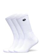 Classic Crew Sock 3P Sport Women Sport Clothing Sport Socks White Björ...