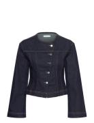 Tailored Denim Jacket Jakke Denimjakke Blue Gina Tricot