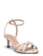 Nombupa Shoes Sling Backs Heeled Slingbacks Cream UNISA