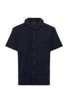 Incesco Tops Knitwear Short Sleeve Knitted Polos Navy INDICODE