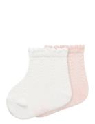 Nbfditta 2P Sock Socks & Tights Socks White Name It