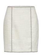 Boucle Mini Skirt Skirts Short Skirts Cream ROTATE Birger Christensen