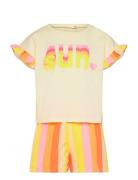 T-Shirt+Shorts Sets Sets With Short-sleeved T-shirt Yellow Billieblush