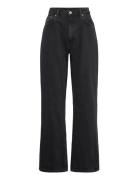 Resolute High Curve Jeans Bottoms Jeans Straight-regular Black Weekday