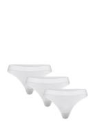 Seamless Thong 3-Pack G-streng Undertøj White Weekday