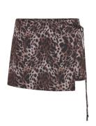 Wrap Skjorts Bottoms Shorts Casual Shorts Brown Monki