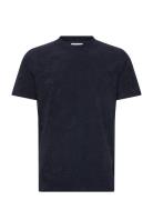 Ss Tee Terry Tops T-Kortærmet Skjorte Navy Lindbergh