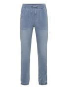 Fleece Denim Trousers Bottoms Sweatpants Blue Boboli