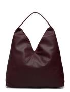 Bag Shopper V Shape Shopper Taske Burgundy Lindex