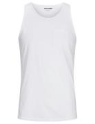 Jjjake Tampa Pocket Slub Tanktop Tops T-shirts Sleeveless White Jack &...