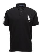 Basic Mesh-Ssl-Knt Tops Polos Short-sleeved Blue Polo Ralph Lauren