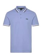 Paddy Sport Polos Short-sleeved Blue BOSS