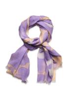 Fiore Unikko Accessories Scarves Lightweight Scarves Purple Marimekko