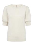 Sc-Dollie Tops Knitwear Jumpers Cream Soyaconcept