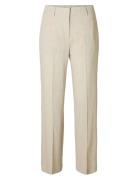 Slftania-Rita Mw Wide Pant Noos Bottoms Trousers Suitpants Cream Selec...