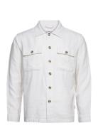 Cotton Linen Overshirts L/S Tops Overshirts White Lindbergh