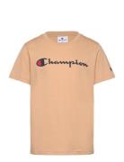 Ss Tee Tops T-Kortærmet Skjorte Beige Champion
