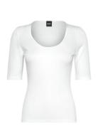 Ejita Tops T-shirts & Tops Short-sleeved White BOSS