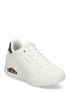 Women Uno Wedge Hi Steps Low-top Sneakers White Skechers