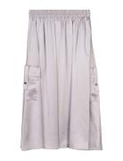 Woven Skirt, Sargo Skirts Knee-length & Midi Skirts Grey Ivo Nikkolo