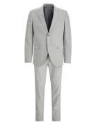 Jprriviera Linen Suit Slim Fit Habit Grey Jack & J S