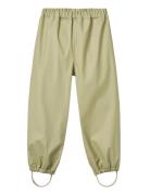 Rainwear Olo Trousers Outerwear Rainwear Bottoms Green Wheat