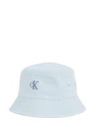Embro Monogram Denim Bucket Hat Accessories Headwear Bucket Hats Blue ...