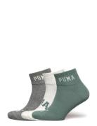 Puma Unisex Logo Quarter 3P Sport Sport Clothing Sport Socks Multi/pat...