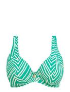 Fiji Falls Swimwear Bikinis Bikini Tops Wired Bikinitops Green Freya