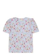 T-Shirt Ss Aop Tops T-Kortærmet Skjorte Multi/patterned Minymo