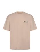 Underground Ss Crew Tops T-Kortærmet Skjorte Beige AllSaints
