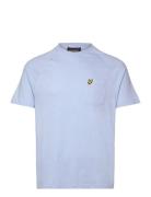 Linen Blend Raglan T-Shirt Tops T-Kortærmet Skjorte Blue Lyle & Scott