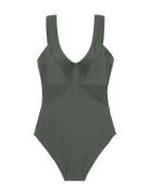 Saint Tropez Shaping_Swimsuit Badedragt Badetøj Green Dorina