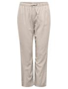 Carcaro Mw Linen Bl Pull-Up Pant Tlr Bottoms Trousers Linen Trousers B...