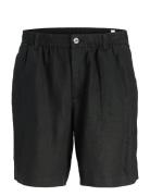 Jpstbill Jjlawrence Linen Short Ln Bottoms Shorts Casual Black Jack & ...