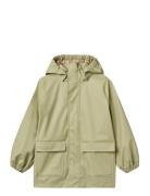 Rainwear Ollo Jacket Outerwear Rainwear Jackets Green Wheat