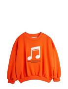 Note Emb Sweatshirt Tops Sweatshirts & Hoodies Sweatshirts Red Mini Ro...