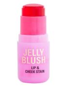 Revolution Jelly Blush Stick Lip And Cheek Stain Strawberry Pink Rouge...