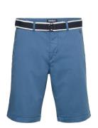 Dks Belted Bermuda Shorts Bottoms Shorts Chinos Shorts Blue Sebago