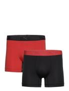 Puma Men Sport Microfiber Boxers 2P Sport Boxers Red PUMA