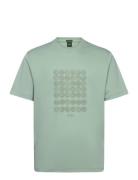 Tee Print Striped C Sport T-Kortærmet Skjorte Green BOSS