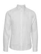 Cfanton Bd Ls Linen Shirt Tops Shirts Linen Shirts White Casual Friday