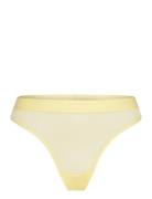 Mesh Thong G-streng Undertøj Yellow Organic Basics