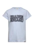 Single Organic Tuvina Tee Tops T-Kortærmet Skjorte Blue Mads Nørgaard