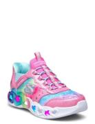 Girls Infinite Heart Lights Eternal Shimmer Low-top Sneakers Pink Skec...